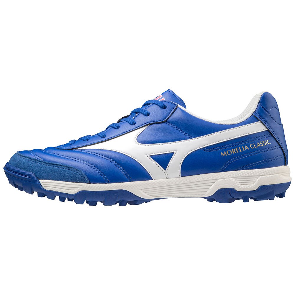 Zapatos De Futbol Mizuno Morelia Sala Classic TF Mujer Azules/Blancas Baratas YHLD-75839